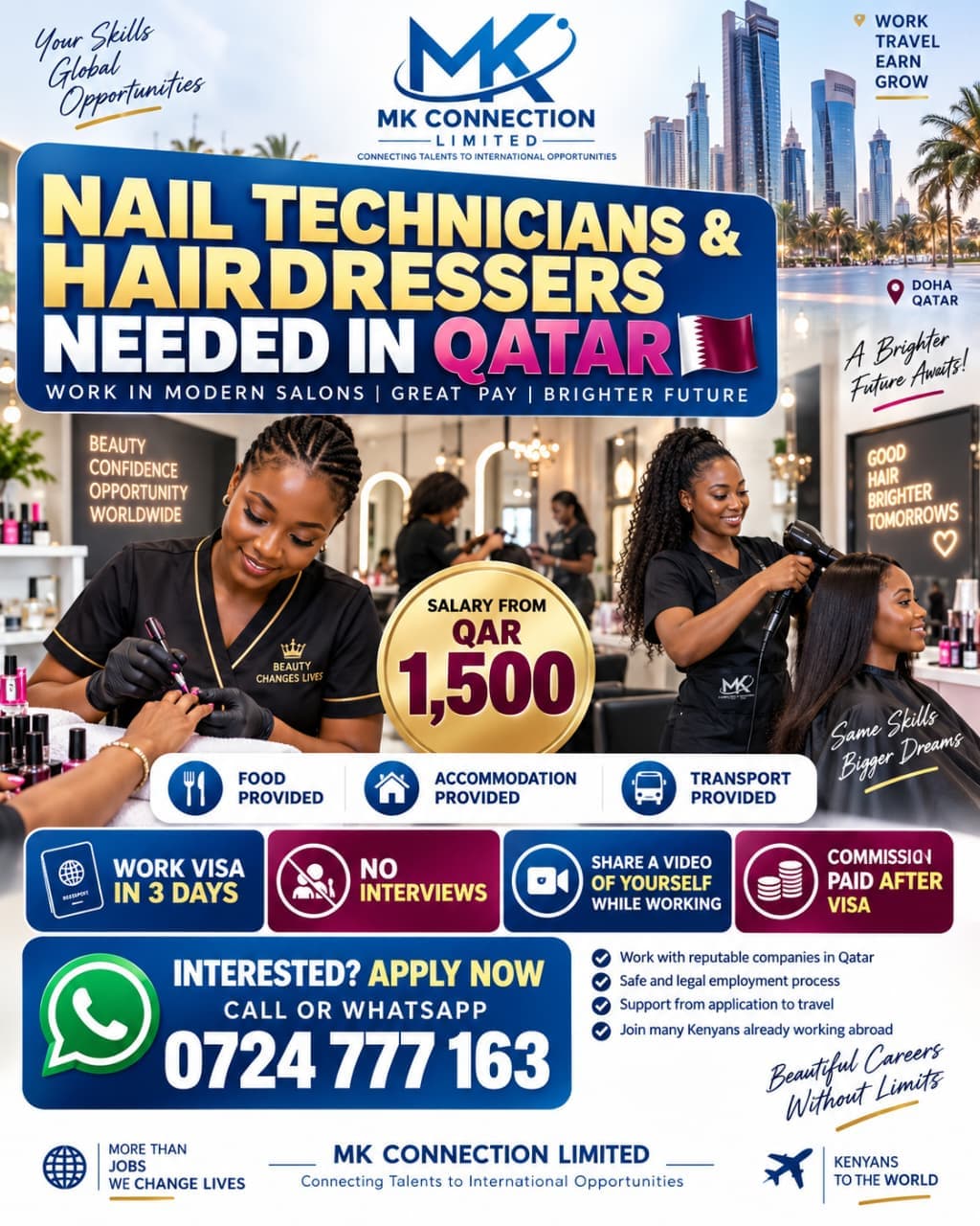 Nail Technicians & Hairdressers — Qatar
